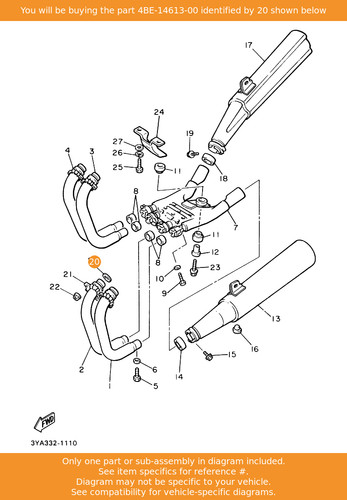 Yamaha gasket exhaust pipe - yamaha,