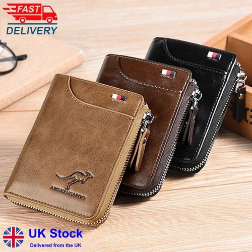 Mens leather designer wallet - mens,