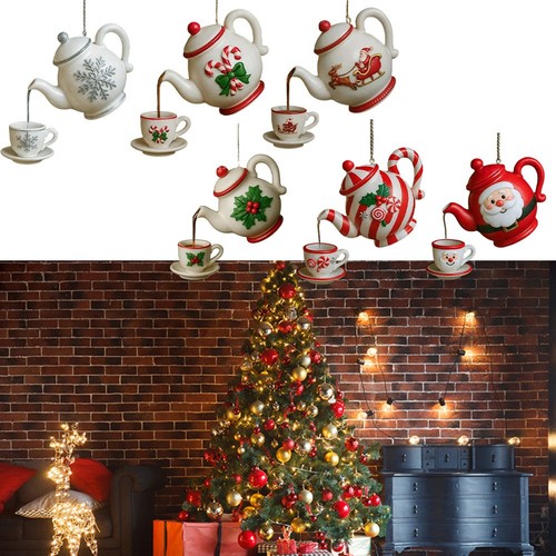Festive christmas teapot - festive,