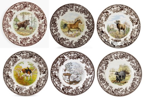 Spode woodland set x - woodland,