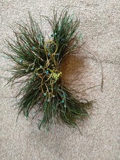 Green peacock feather headband