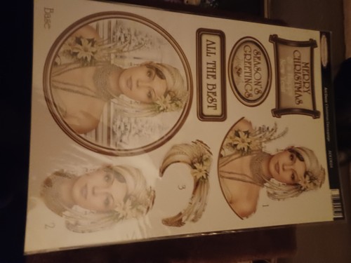 Art deco christmas decoupage - deco,