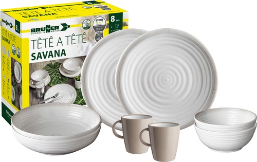 Brunner savana 8pc melamine - savana,