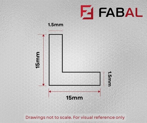 Aluminium angle metric equal - angle,