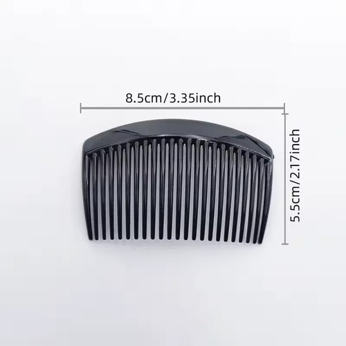 12pcs hair combs slides black - combs,