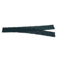 Dark Green Lace Ribbon 10 Yards 2in Wide Stretchy Elastic Comfortable Uniqu BS