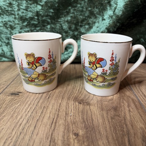 Vintage nursery mug bears - nursery,