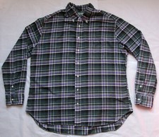 Gitman Bros Vintage Button Down Shirt - XXL - Green and Purple Check