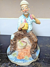 After Capodimonte  a Large porcelain figurine "the Drunken Fisherman"