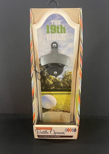 Golf bottle opener wall mount - bottle,