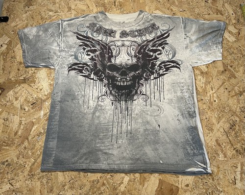 Y2k grunge aop skull - aop,