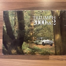 Triumph 2000 Mk2 1969-72 UK Market Sales Brochure Saloon & Estate 