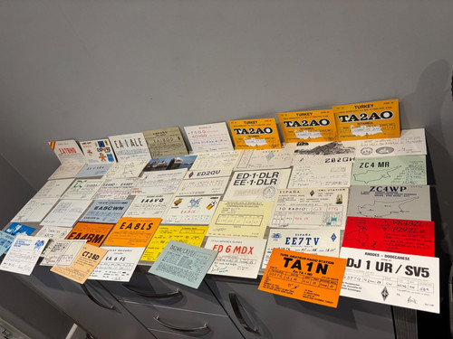 Vintage qsl qso cards - x,