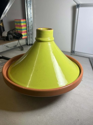 Lime green ceramic - tagine,