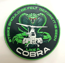 AH-1 COBRA HELICOPTER -VIVID COLOR- HIGH QUALITY PVC PATCH 