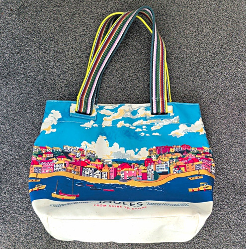 Joules blue canvas - canvas, tote