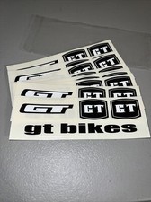 Vintage BMX GT BIKES stickers Pack Of 10 New Old Stock Original
