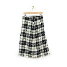 BURBERRY’S Vintage Plaid long wool Skirt 12UK with tags