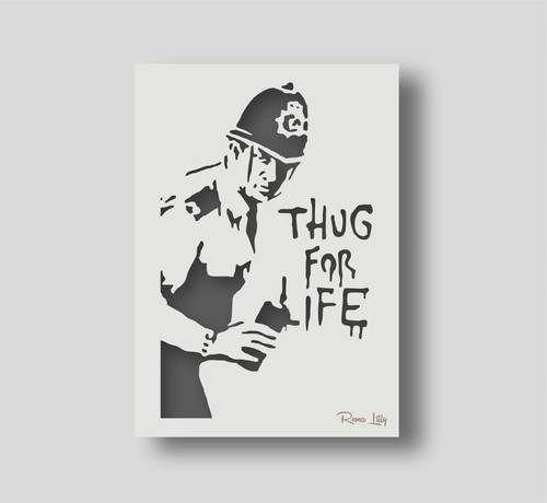 Banksy thug for - banksy,