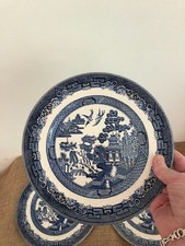 3 x Johnson Bros. blue & white