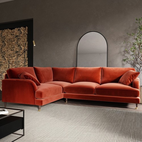 Burnt orange velvet - burnt,