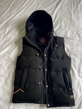 Superdry Everest Men's Puffer Gilet Body warmer Size S Black Coat Jacket