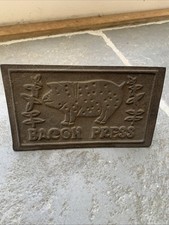 Cast Iron Bacon Steak Meat Press Grill BBQ Cooking Weight Kitchen Barbeque New