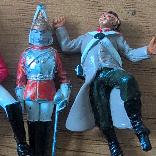 Vintage metal toy - vintage, soldiers