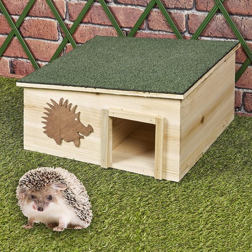 Wooden hedgehog house - wooden,