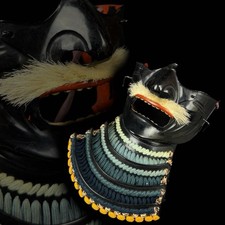 Yoroi menpo japanese iron mask - menpo,