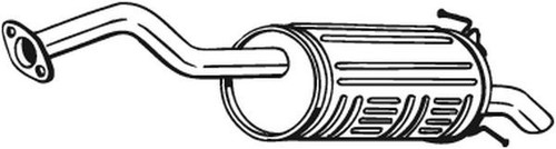 163 055 bosal - silencer, for