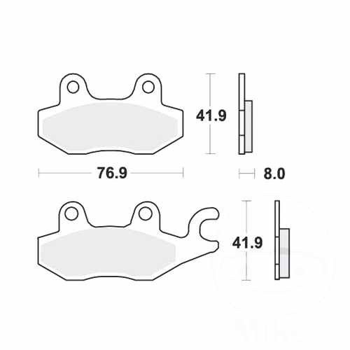 Brake pad rear fits - pad,