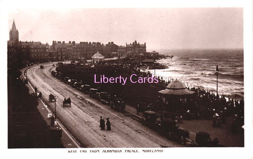 West end morecambe postcard - end,