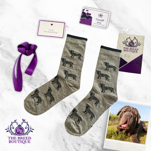 Neapolitan mastiff socks fun - socks,