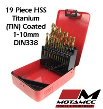 Motamec 19 Piece Titanium HSS
