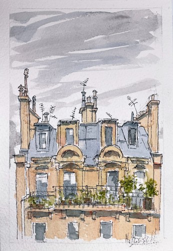 Original signed watercolour - original,
