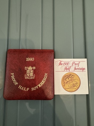 Proof half sovereign - half, box
