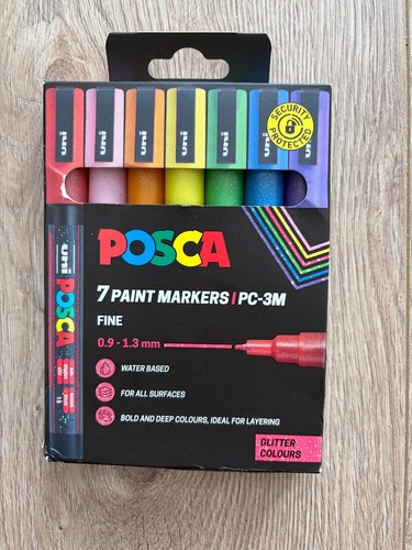 Uni posca paint markers - pc-3m,