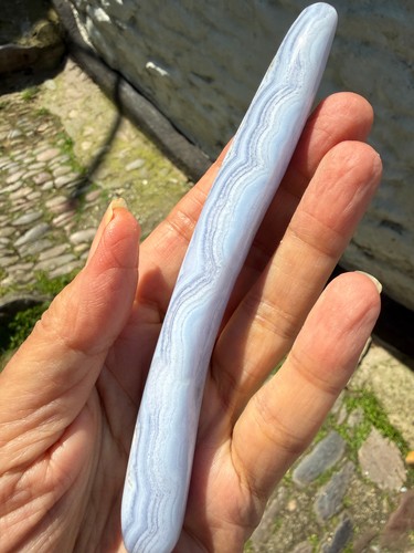 Blue lace agate crystal