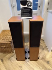 MORDAUNT SHORT MS 906 FLOOR STANDING SPEAKERS - OAK - VINTAGE HIFI - YORK