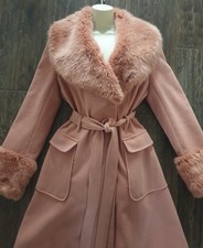 Vintage Blush Pink Faux Fur