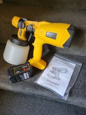 Paint sprayer 1000ml tank, 18v 5.0amp battery. NO charger (uses Dewalt charger)