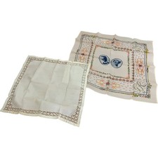Vintage handkerchiefs cotton - 2,