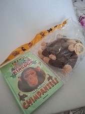 Vintage.My Animal Kingdom. Book 7.  Two Plush Chimanzees. Unopened.  DeAgostini.