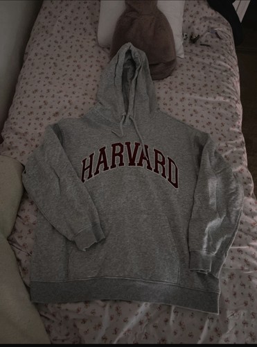 Harvard grey hoodie size - harvard,