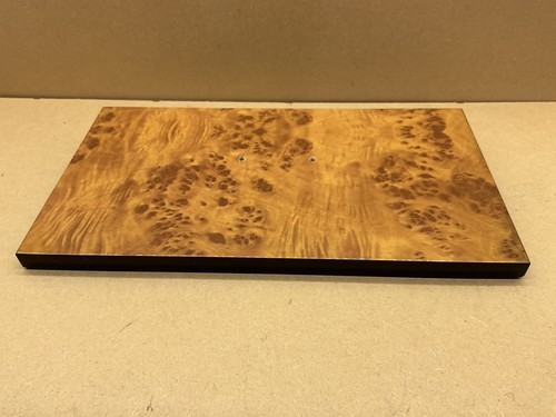 Polished wooden display stand - polished,