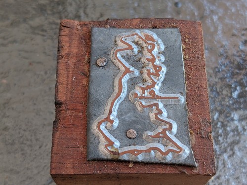 Letterpress metal printing - metal,
