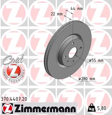 New brake disc - new,