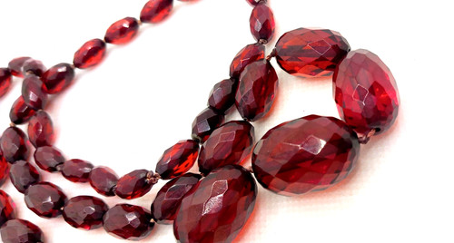 Vintage amber bakelite - amber,