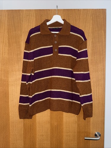 Zara brown and purple knit - purple,